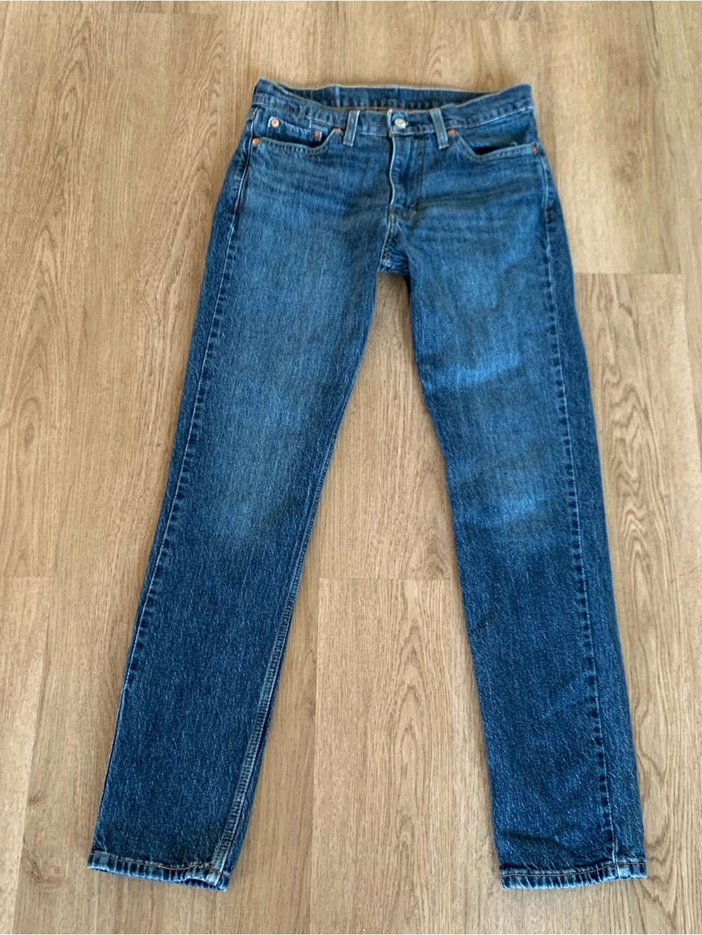 Mens Levi’s 511 Slim Fit Dark Jeans Size 30 by 32 cotton lyocell stretch denim